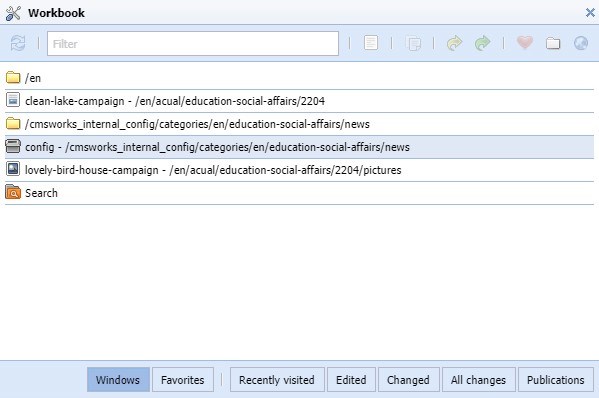 Arbeitsmappe Fenster